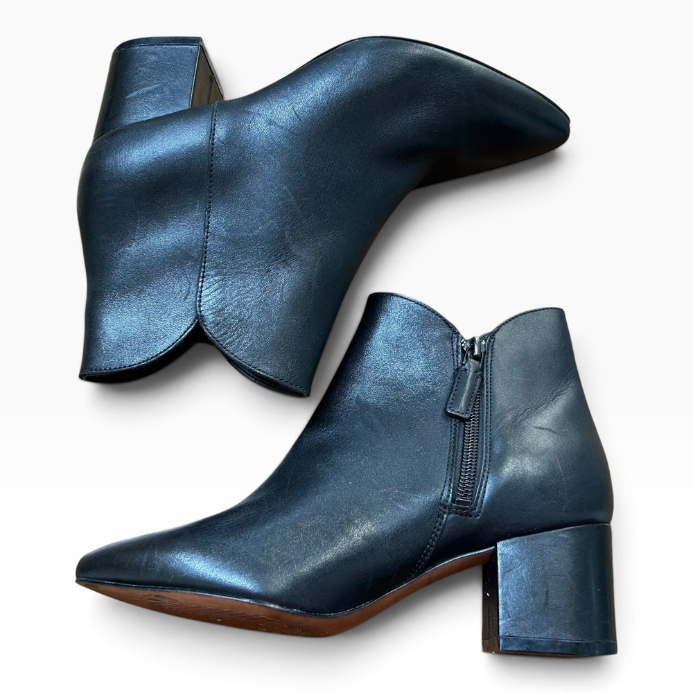 Cole Haan Black Women's Elyse Pointed-Toe Dress Booties Size 5B NEW! - Picture 4 of 11